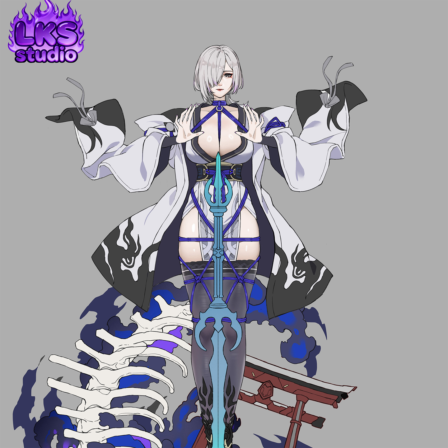 【蚊子模玩】女巫濑织手办女雕像