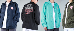 亮面男女夹克外套 简约防风保暖薄绒款 STC四色秋冬新款 运动美式