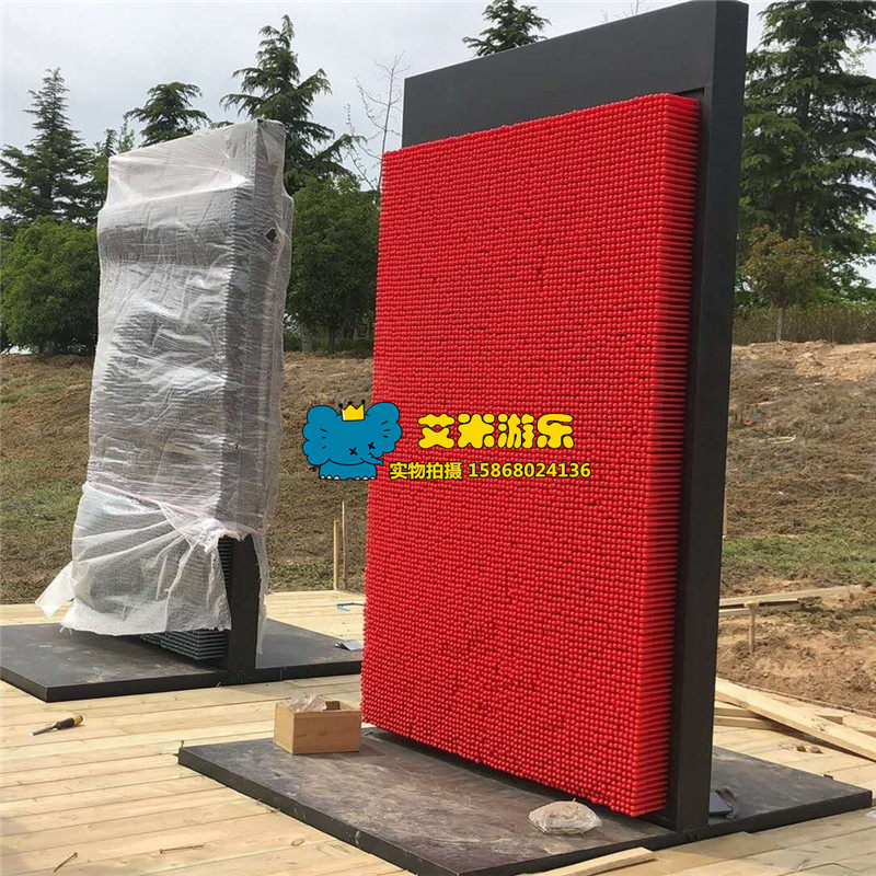 景区乐园大型三维针雕3D针雕针画人体打印墙全身特大百变针雕定制