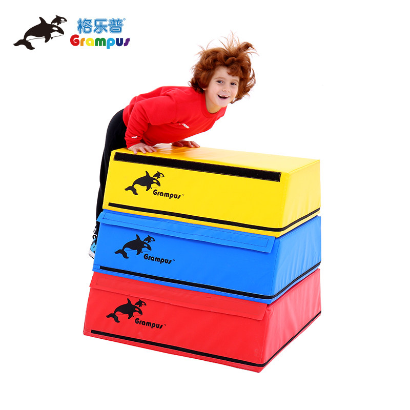 格乐普三色跳马体操垫体能软体跳箱幼儿园儿童早教感统训练器材