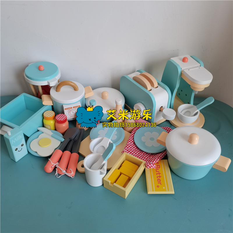 过家家儿童仿真木制榨汁机器餐具