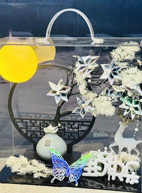 高端发财树有钱花全套手工材料