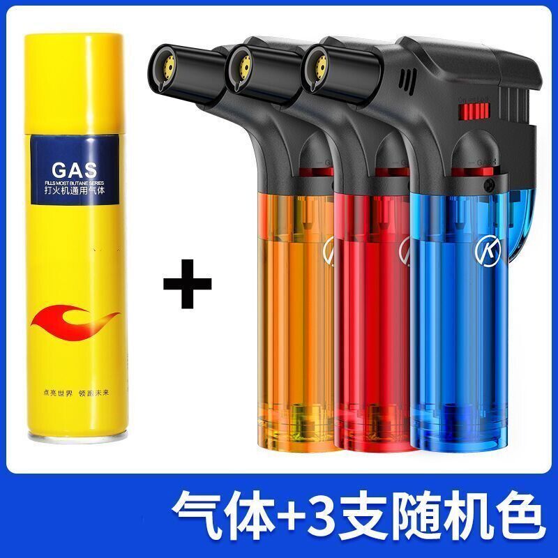 防风打火机充气点火器雪茄点香点艾灸点艾条专用直冲气体焊枪喷枪