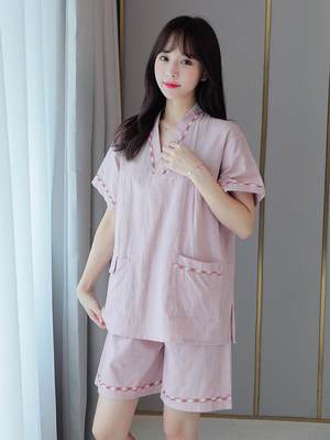 2024新款汗蒸服女纯棉高档桑拿服按摩大码洗浴中心洗澡衣服浴服男