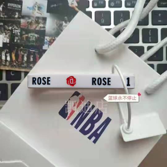 NBA球星德里克 罗斯手环 1号风城玫瑰 蓝球运动硅胶腕带情侣款