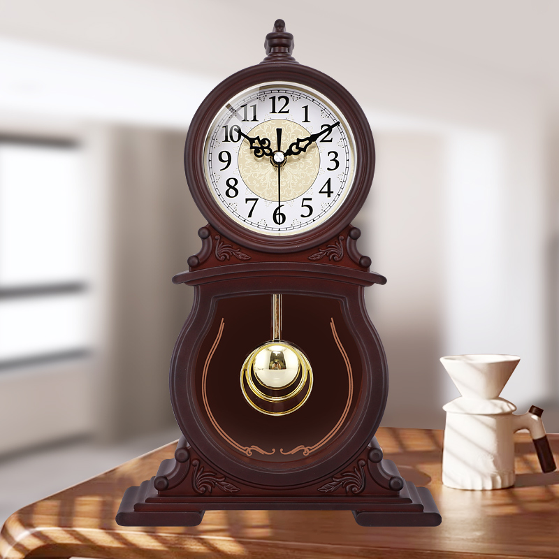 欧式复古座钟台钟客厅美式大号台式钟表摆钟桌面创意坐钟时钟摆件