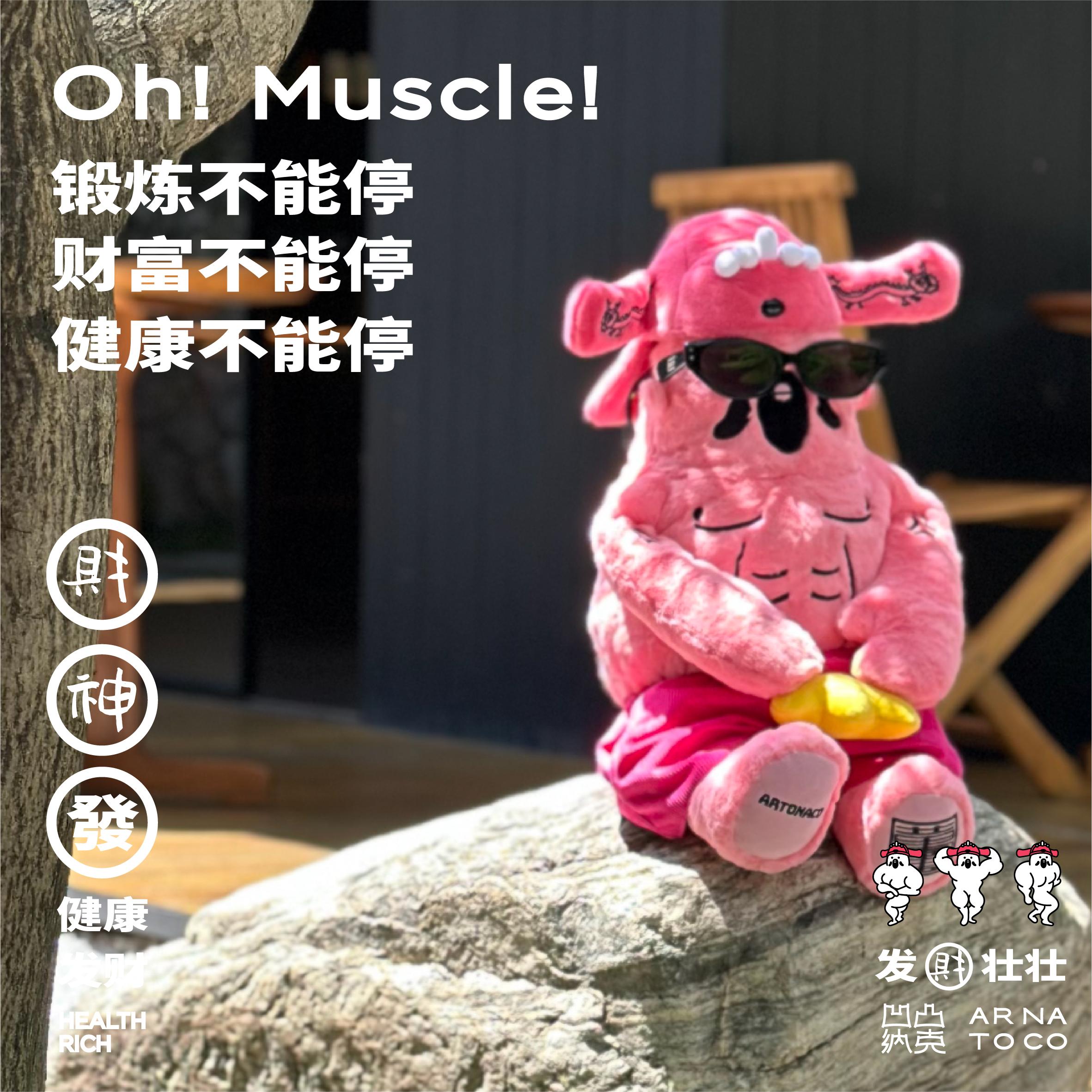 凹凸纳克ARTONACO肌肉玩偶 毛绒挂件毛绒抱枕周边送女生礼物