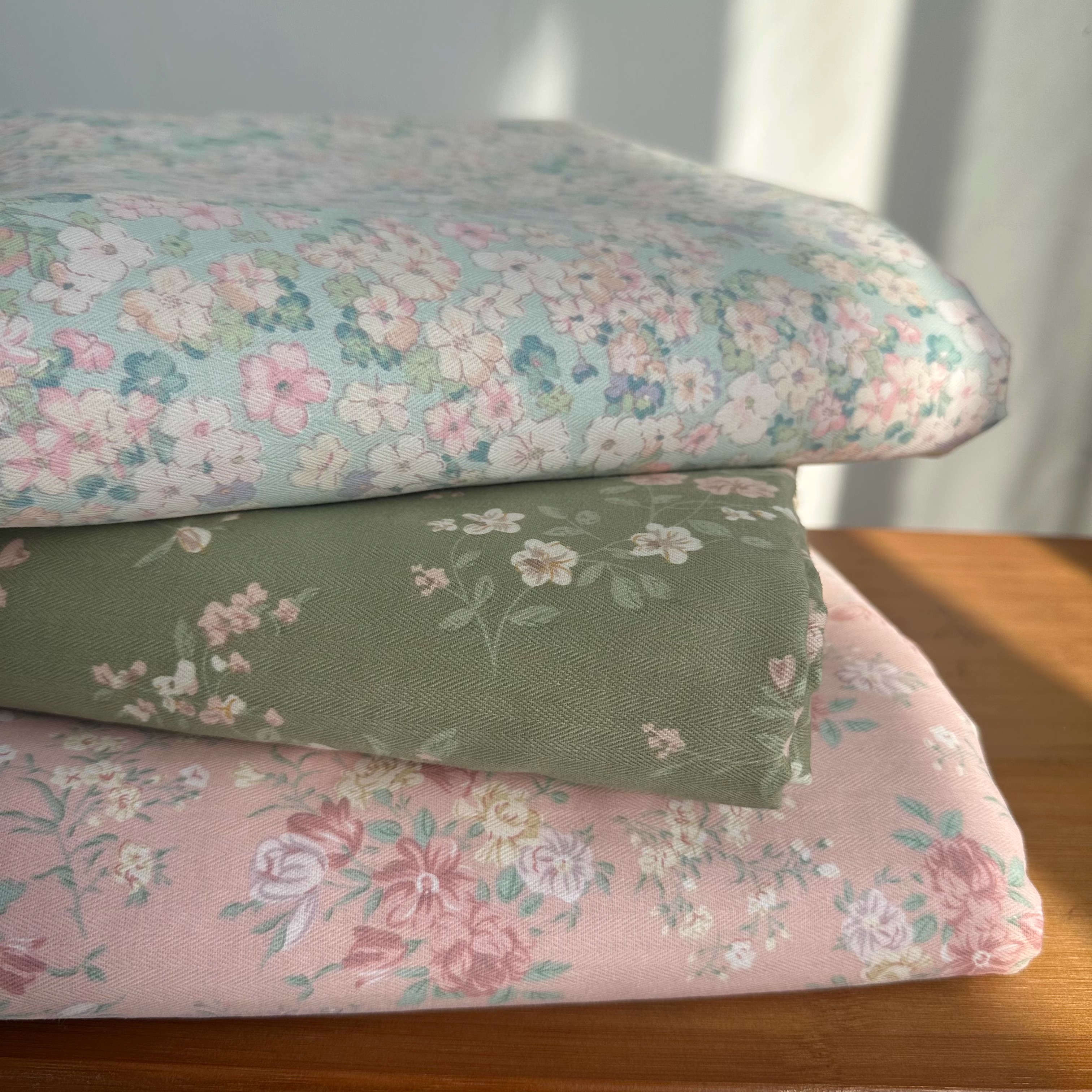 人字纹100全棉被套碎花被套