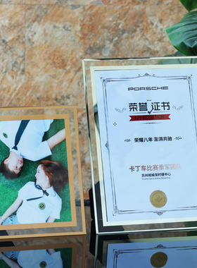高档水晶玻璃a4营业执照相框批发亚克力A5荣誉奖状证书展示框摆台