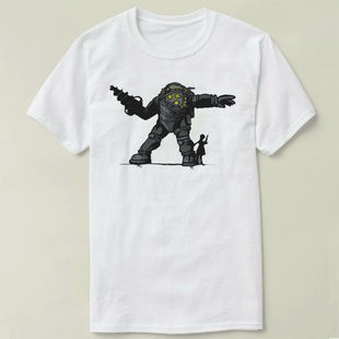 video 生化奇兵 game Tee 定制T恤 Bioshock Shirt圆领 DADDY