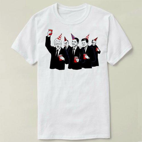 Democratic Party Clinton Kennedy Obama 定制 DIY T-Shirt T恤