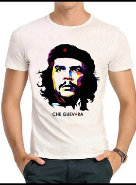 切格瓦拉T恤 短袖 名人白色切格瓦拉短袖 T恤 Che Guevara tshirt