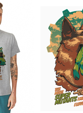 Fallout 4 vault boy辐射4T-Shirt男女T恤班服定制TEE圆领 6