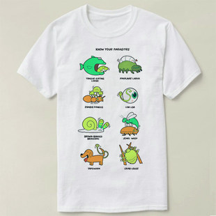 Biology 生物 parasites  定制男女Tee T-Shirt T恤