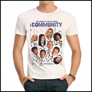 Community T-shirt 白色短袖 废材联盟 T恤 美剧 废材联盟 T恤衫