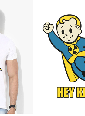 Fallout 4 vault boy辐射4T-Shirt男女T恤班服定制TEE圆领 11