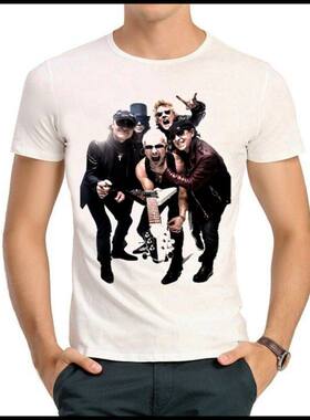 Scorpions T-shirt 蝎子乐队 T恤 潮流 T恤 白色 短袖 T恤 男女