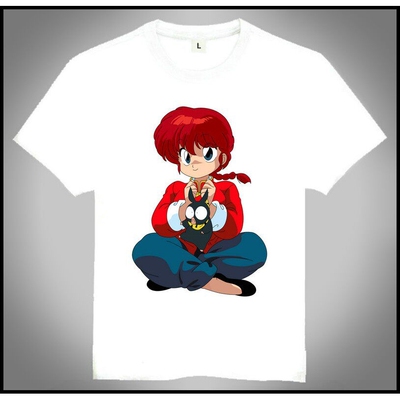 Ranma 1/2 T-shirt 乱马 T恤 80后动漫 乱马1/2 早乙女玄马 T恤