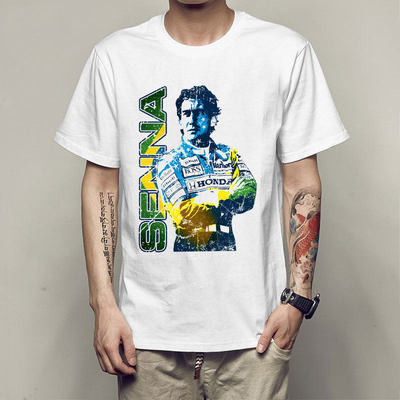 巴西埃尔顿·塞纳Ayrton Senna da Silva5 赛车 F1 时尚短袖T恤