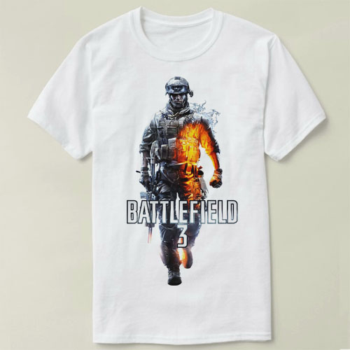 EA Battlefield 3 战地3  VIDEO GAME Tee Shirt圆领 定制T恤