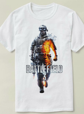 EA Battlefield 3 战地3  VIDEO GAME Tee Shirt圆领 定制T恤