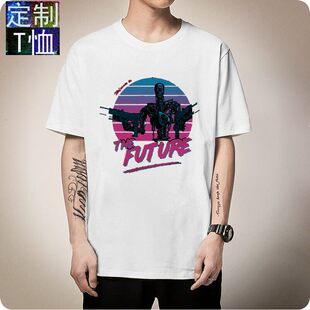 电影定制终结者6黑暗命运施瓦辛格明星同款飘带短袖T恤男女衣服8