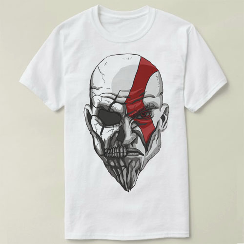 Death and Rage Kratos Sparta God Of War GOW战神4Shirt T恤