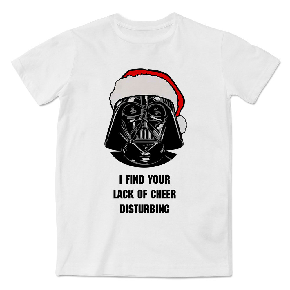 创意设计星球大战star wars达斯维德圣诞老人休闲时尚短袖印花t恤