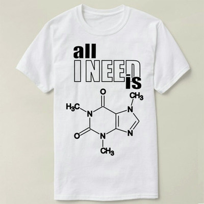Chemistry 化学 All I need is caffeine diy Tee T-Shirt T恤