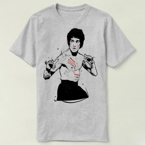 Bruce Lee 李小龙 截拳道 DIY圆领  定制男女 Tee T-Shirt T恤