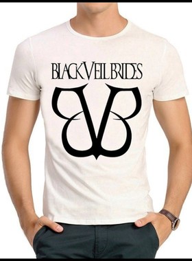 Black Veil Brides T-shirt 黑色面纱的新娘 T恤 白色 欧美 T恤