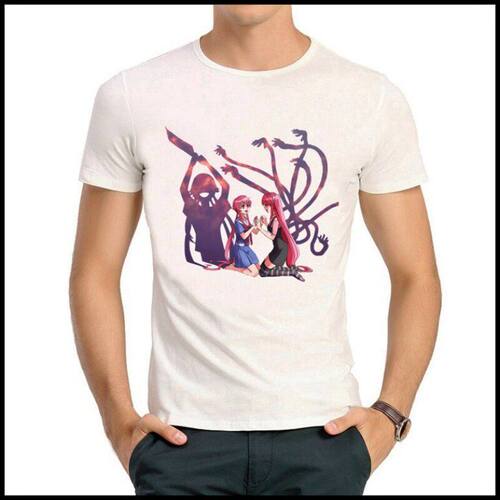 Elfen Lied T-shirt 动漫 妖精的旋律T恤 白色短袖 妖精的旋律T恤