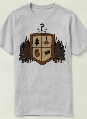 Gravity Falls 怪诞小镇Bill Cipher  男女 Tee T-Shirt T恤 t