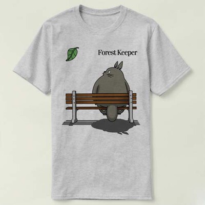 Ghibli Forrest Gump Totoro 吉卜力 阿甘正传 龙猫 T-Shirt T恤