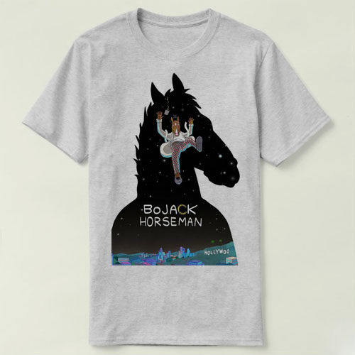 BoJack Horseman 马男波杰克 圆领 定制男女Tee T-Shirt T恤 v