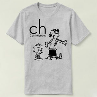 Calvin and Hobbes 凯文与霍布斯虎  男女Tee T-Shirt T恤 5