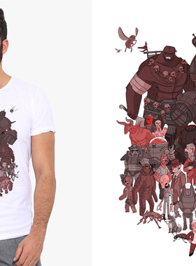 Fallout 4 vault boy辐射4T-Shirt男女T恤班服定制TEE圆领 15