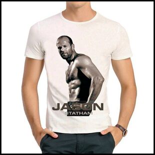 Jason Statham T-shirt 杰森斯坦森 T恤 白色 短袖 T恤衫 男女