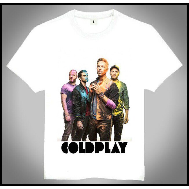 Coldplay T-shirt 英国摇滚乐队 酷玩 T恤 欧美潮流T恤图片
