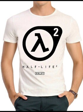 half life T-shirt 半条命 T恤 白色短袖 半条命 CST恤衫 男女