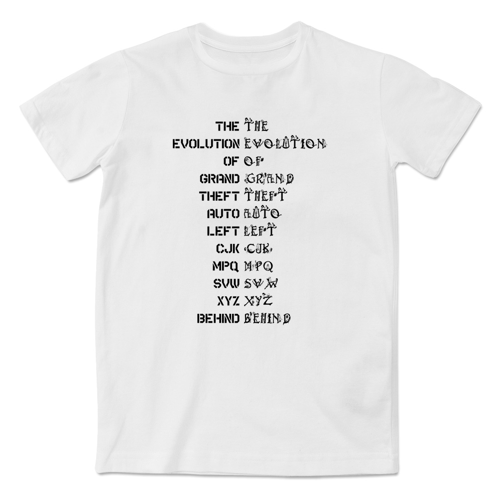 侠盗猎车手短袖T恤男女同款