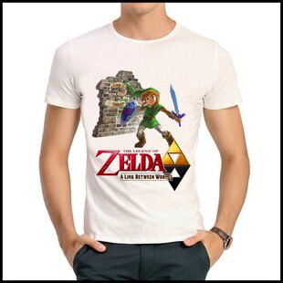 Legend of Zelda T-shirt 塞尔达传说 T恤 白色短袖 T恤 游戏 T恤