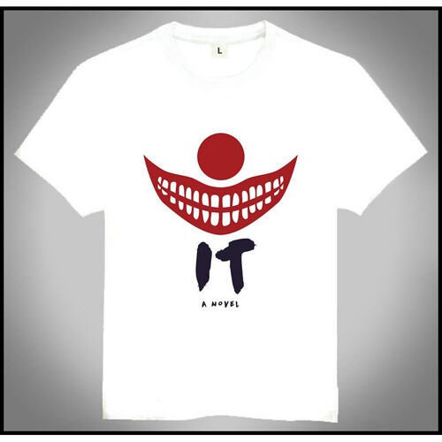 Stephen King's It T-shirt 白色 电影 小丑回魂 T恤 欧美潮流T恤