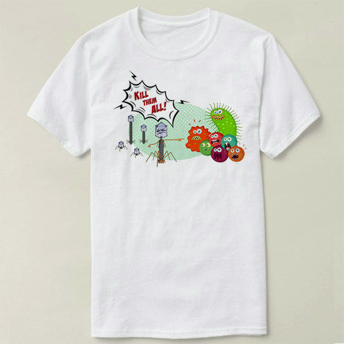 Biology 生物  Bacterio phage   定制男女Tee T-Shirt T恤