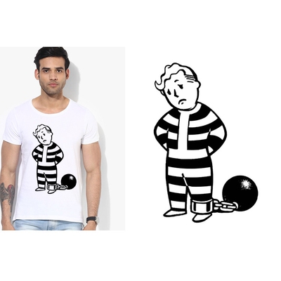 Fallout 4 vault boy辐射4T-Shirt男女T恤班服定制TEE圆领 23