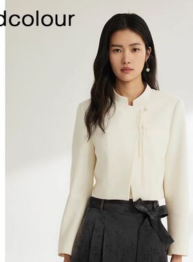 oldcolour秋季新品新品时尚简约气质百搭设计感短外套BR320402A1