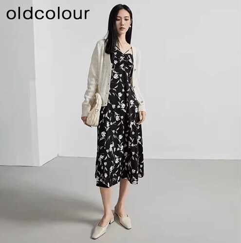 中长裙不规则虞美人oldcolour