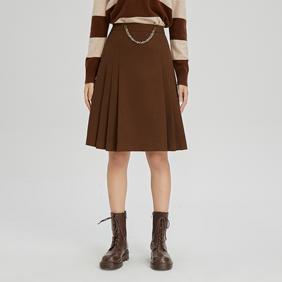 oldcolourA字通勤高腰半身裙