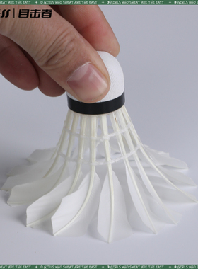 WITESS目击者羽毛球耐打3只装耐打不易烂王白毛球鸭毛球训练专用