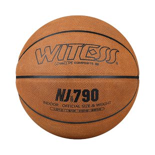 WITESS目击者纯牛皮篮球室内耐磨颗粒真皮成人比赛训练7号NJ790